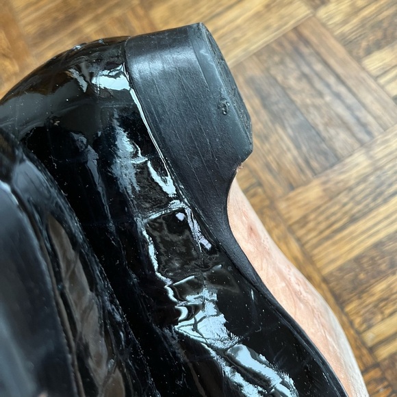 Brighton Black Erica Patent Croc Leather Loafers - Picture 7 of 7